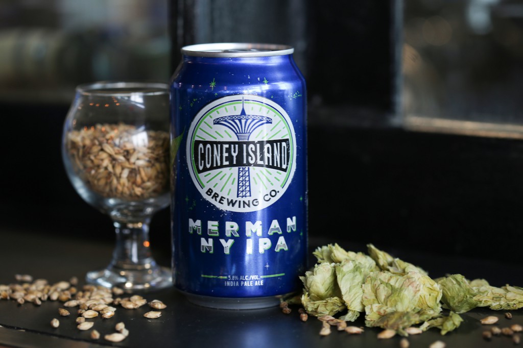 Coney Island Brewery craft beer brewing STICKER Brooklyn NY NYC Merman IPA